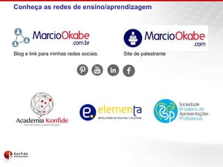 Conheça as redes de ensino/aprendizagem
Blog e link para minhas redes sociais. Site de palestrante
 