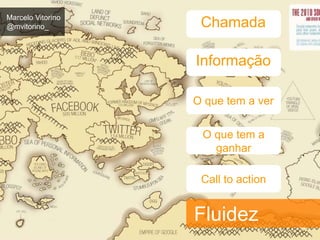 Marcelo Vitorino 
@mvitorino_ 
Chamada 
Informação 
O que tem a ver 
O que tem a 
ganhar 
Call to action 
Fluidez 
 