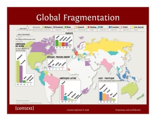 Global Fragmentation




[context]          Context Optional © 2008   Proprietary and Confidential