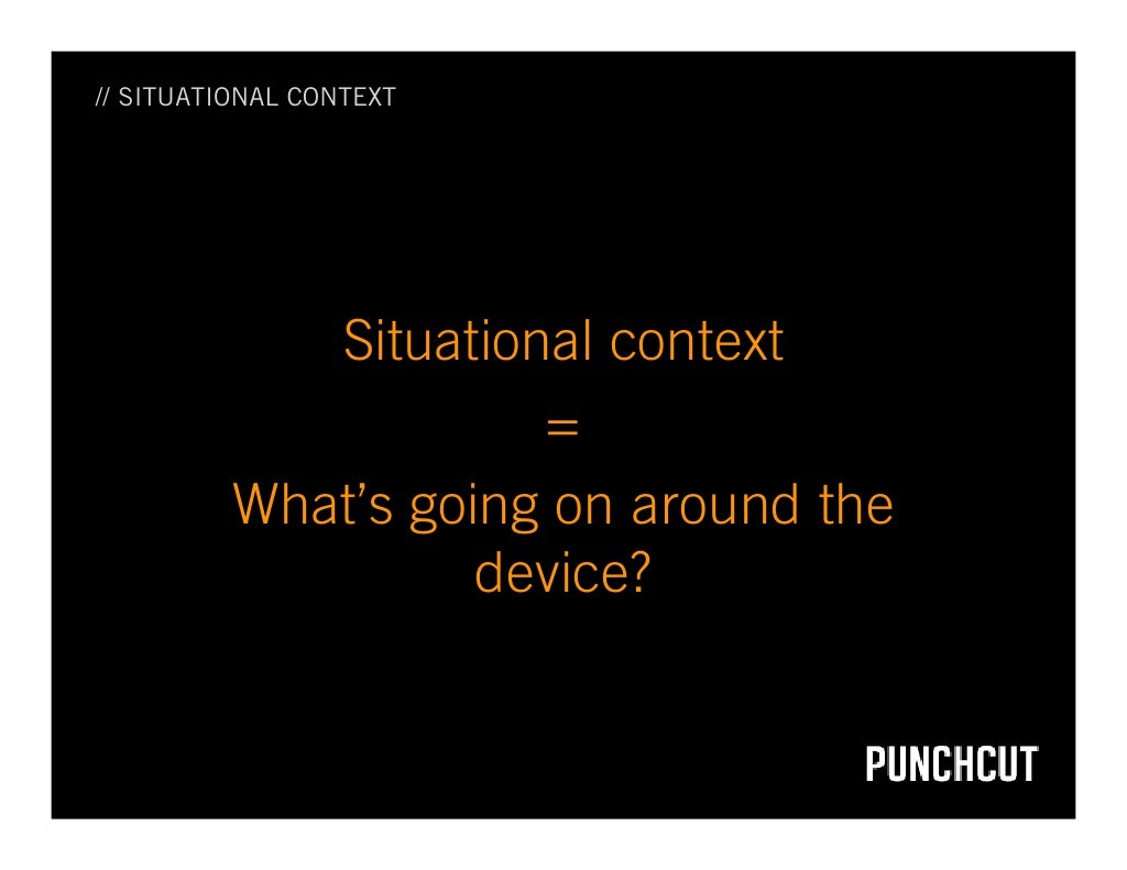 situational contexts situational contexts