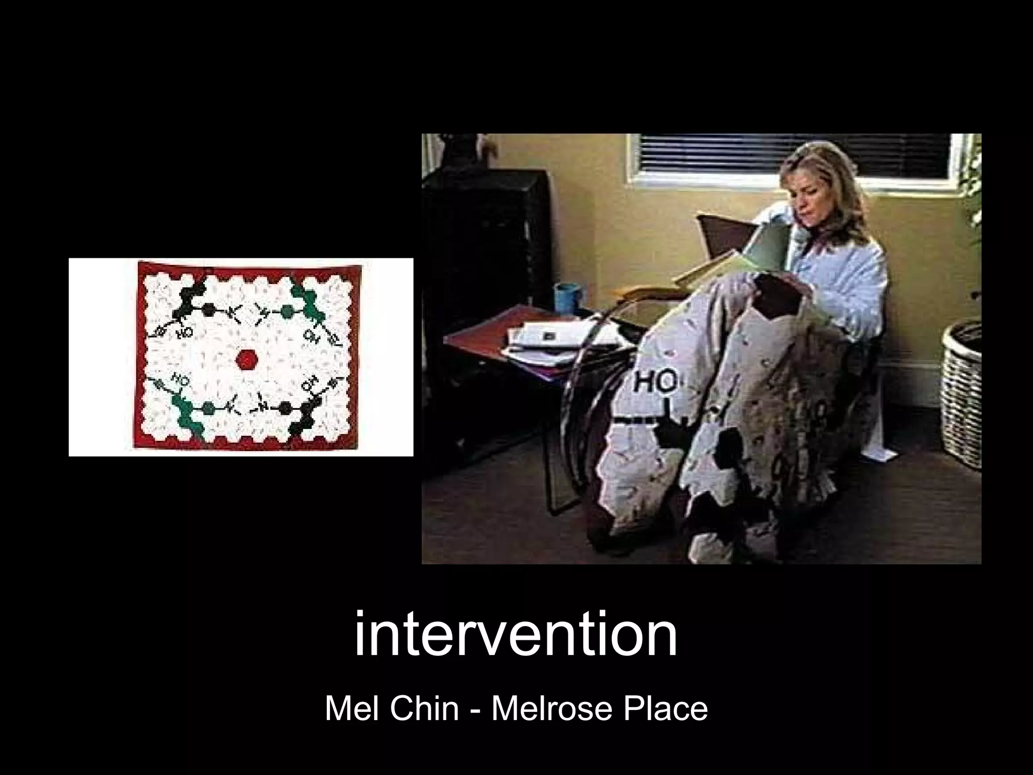 Mel Chin - Melrose Place intervention 