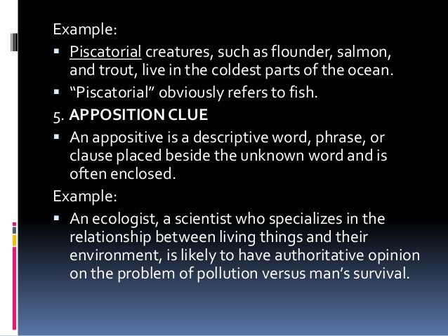 Context clues