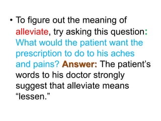 Alleviate Meaning