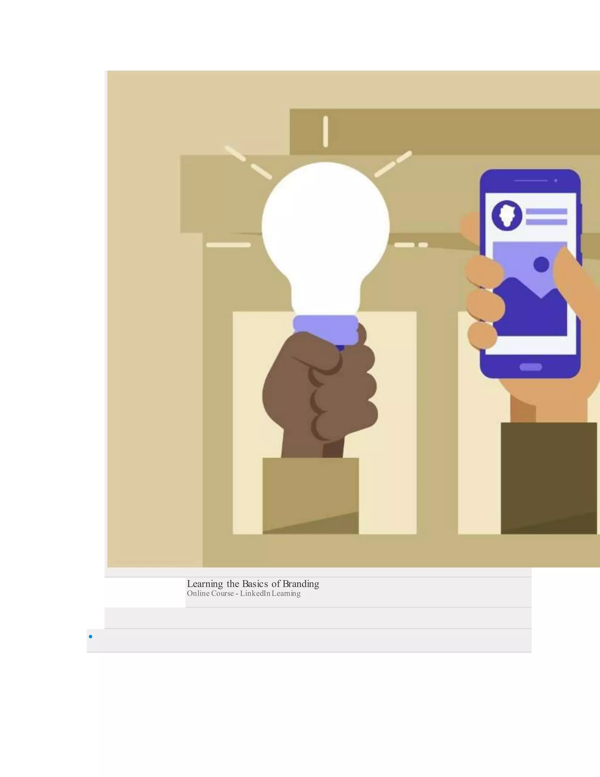 Learning the Basics of Branding
Online Course - LinkedInLearning

 