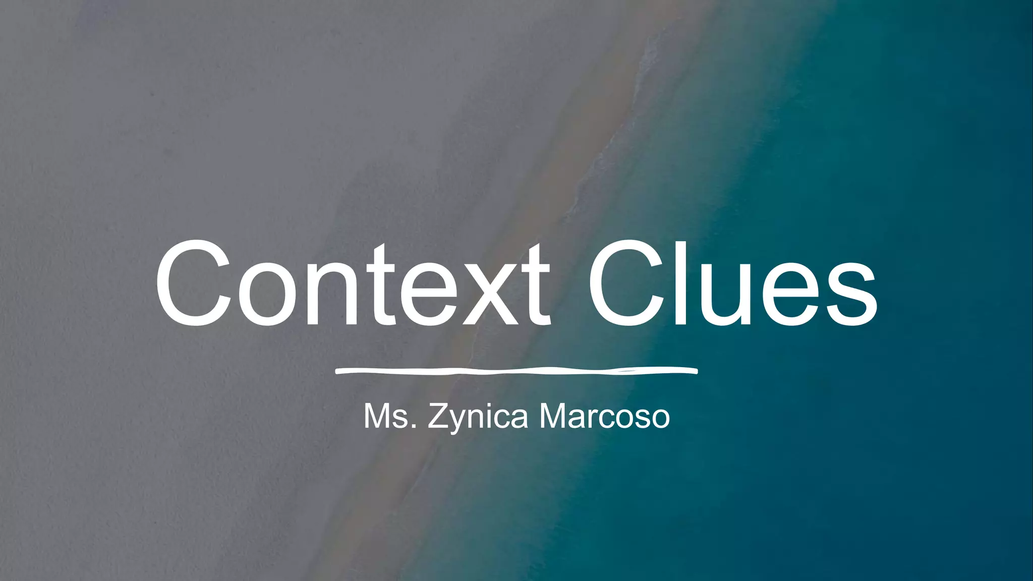 Context Clues PPT context-clues-ppt