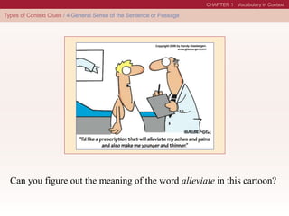 Can you figure out the meaning of the word alleviate in this cartoon?
 