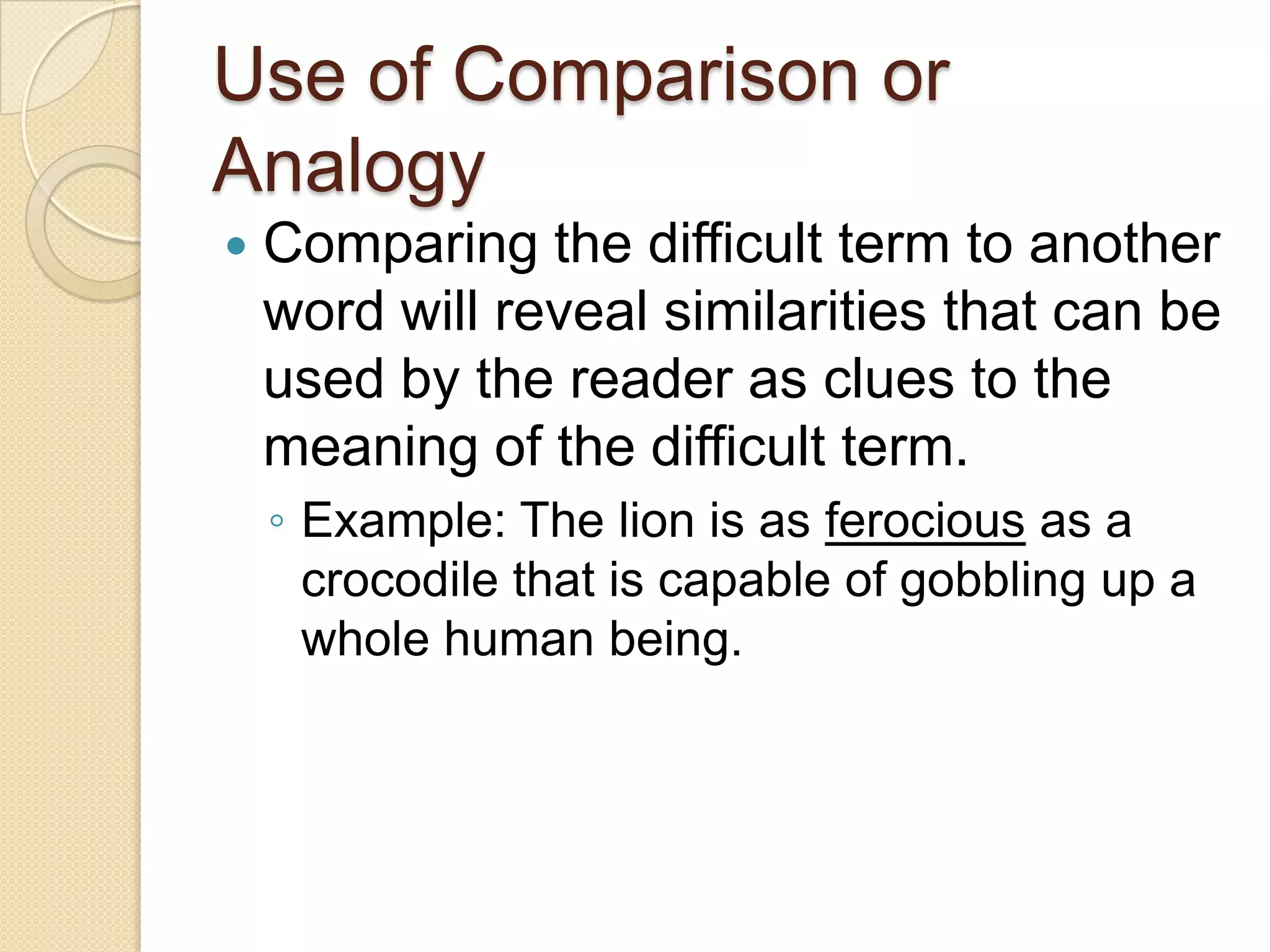 Context clues and words with multiple meanings | PPTX