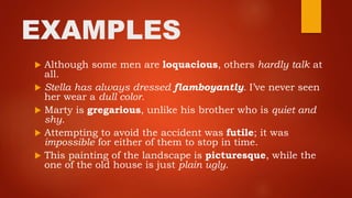 Gregaious Examples CONTEXT CLUES POWER POINT.pptx