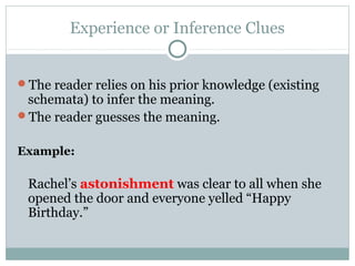 Context clues presentation[1] | PPT