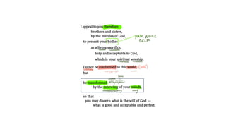 Context for Romans 12 to Help Us Understand the Therefore