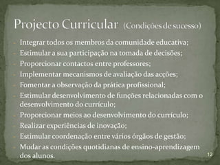 Curriculo no Contexto de Gestão