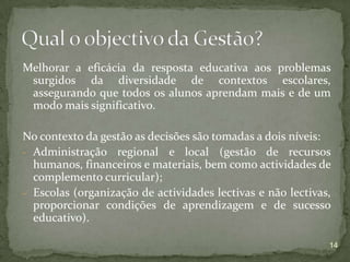 Curriculo no Contexto de Gestão