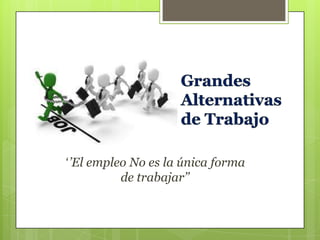 ‘’El empleo No es la única forma
de trabajar’’

 