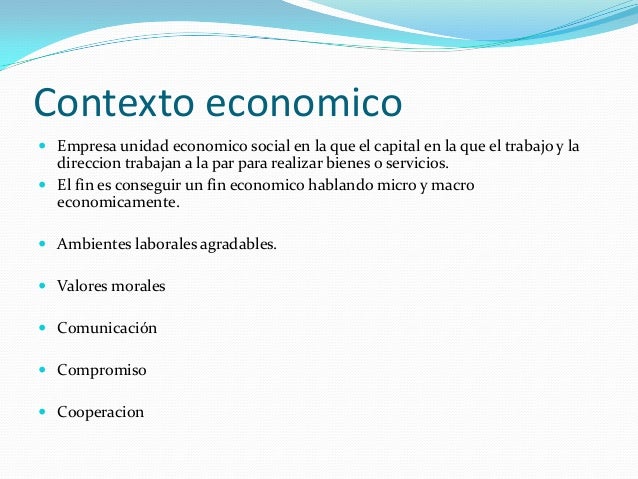 Contexto nacional e internacional