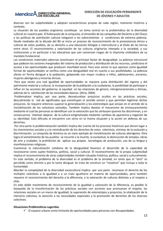 Contextos Problematizadores CENS Mza