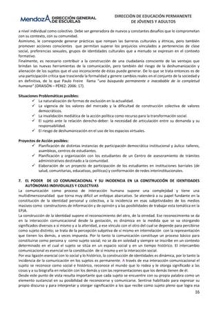 Contextos Problematizadores CENS Mza