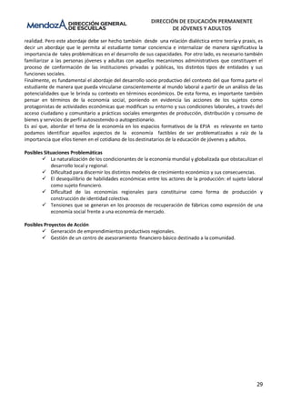 Contextos Problematizadores CENS Mza