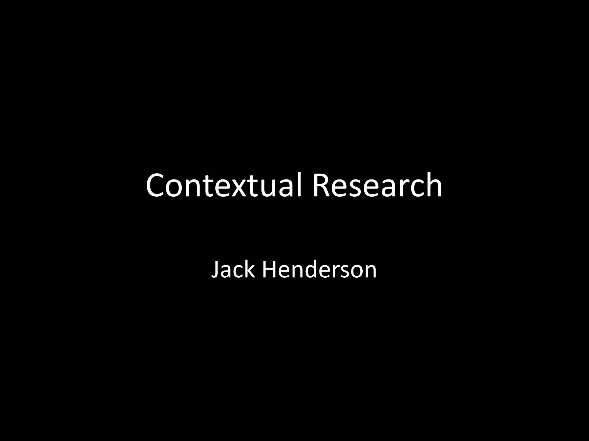 Context research | PPT