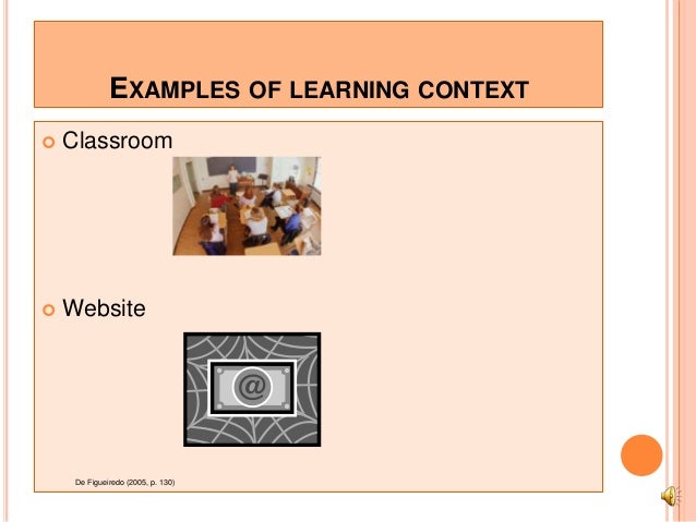Contexts of learning community of practice