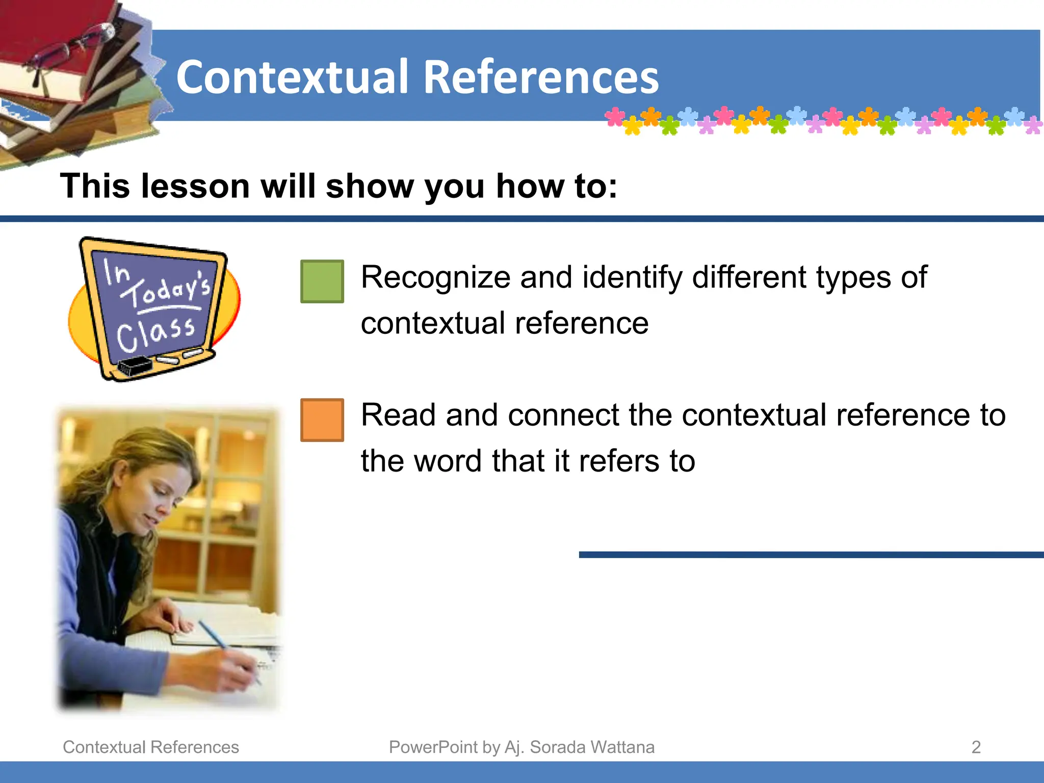 contextual-reference words to apply in reading texts | PPT | Operating ...