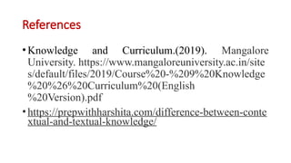 DIFFERENCE BETWEEN CONTEXTUAL AND TEXTUAL KNOWLEDGE visual data 6