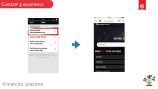 Contacting experience
@marcos_placona
 