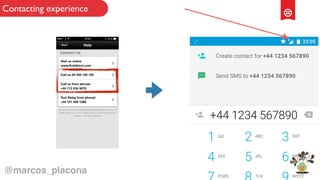 Contacting experience
@marcos_placona
 
