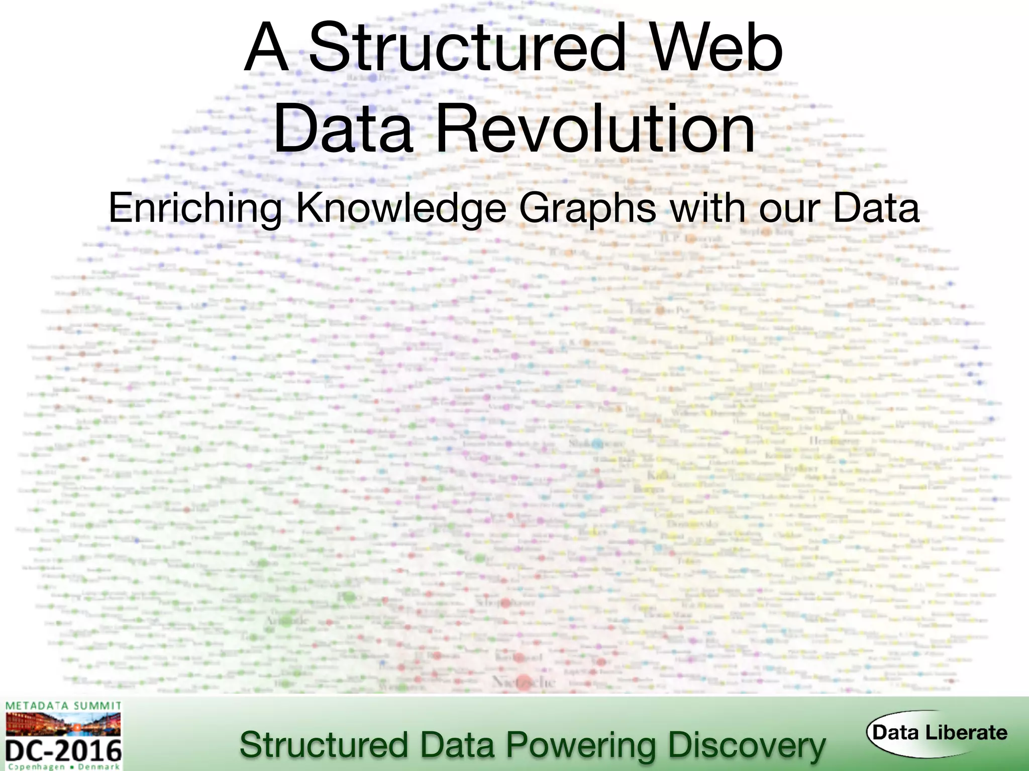 A Structured Web 
Data Revolution
Enriching Knowledge Graphs with our Data
Structured Data Powering Discovery
 