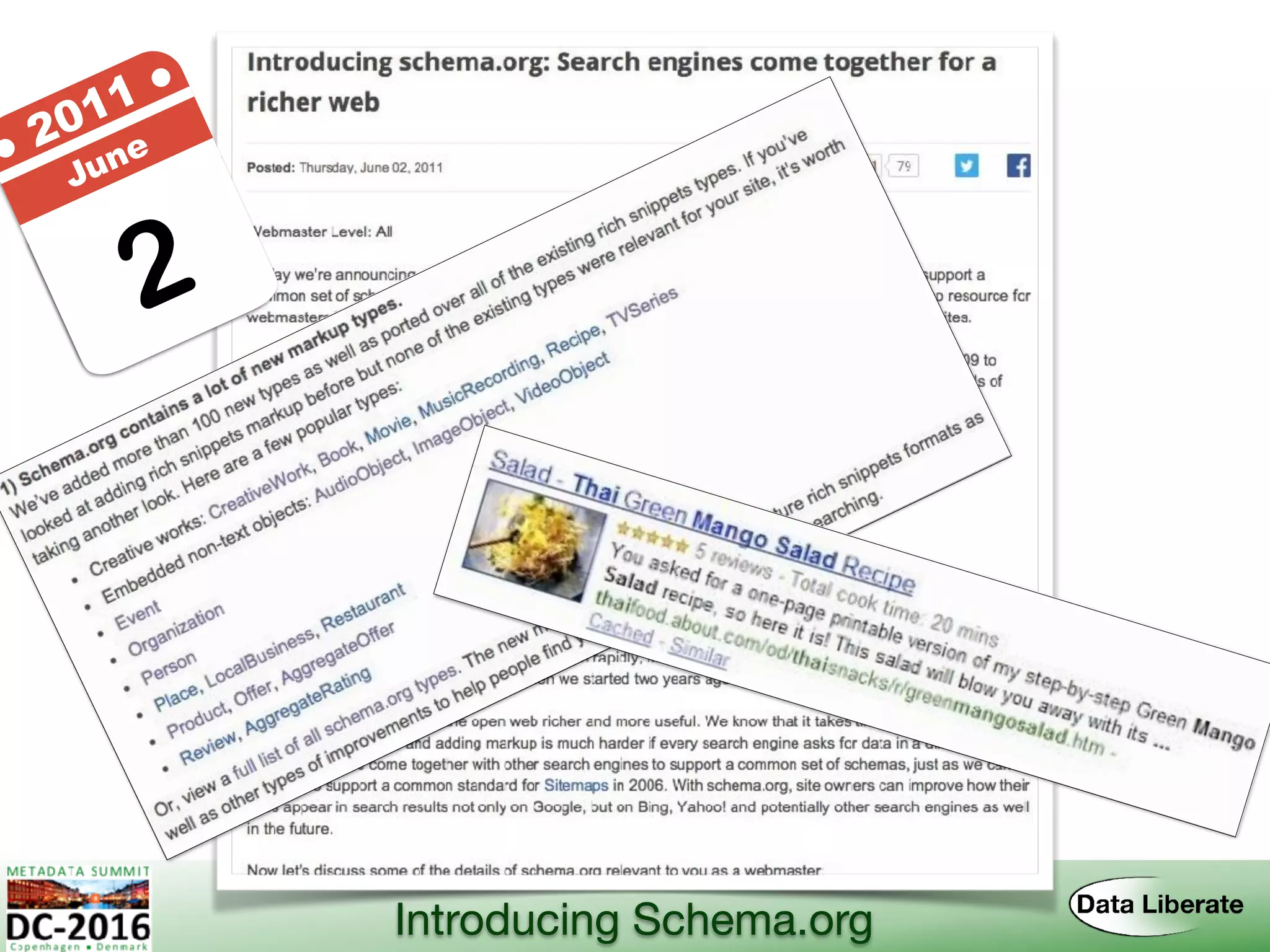 2
● 2011 ●
June
Introducing Schema.org
 