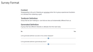 Survey Format
 