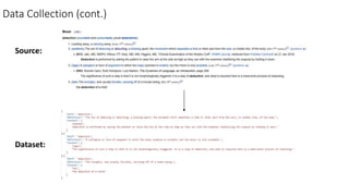 Data Collection (cont.)
Source:
Dataset:
 