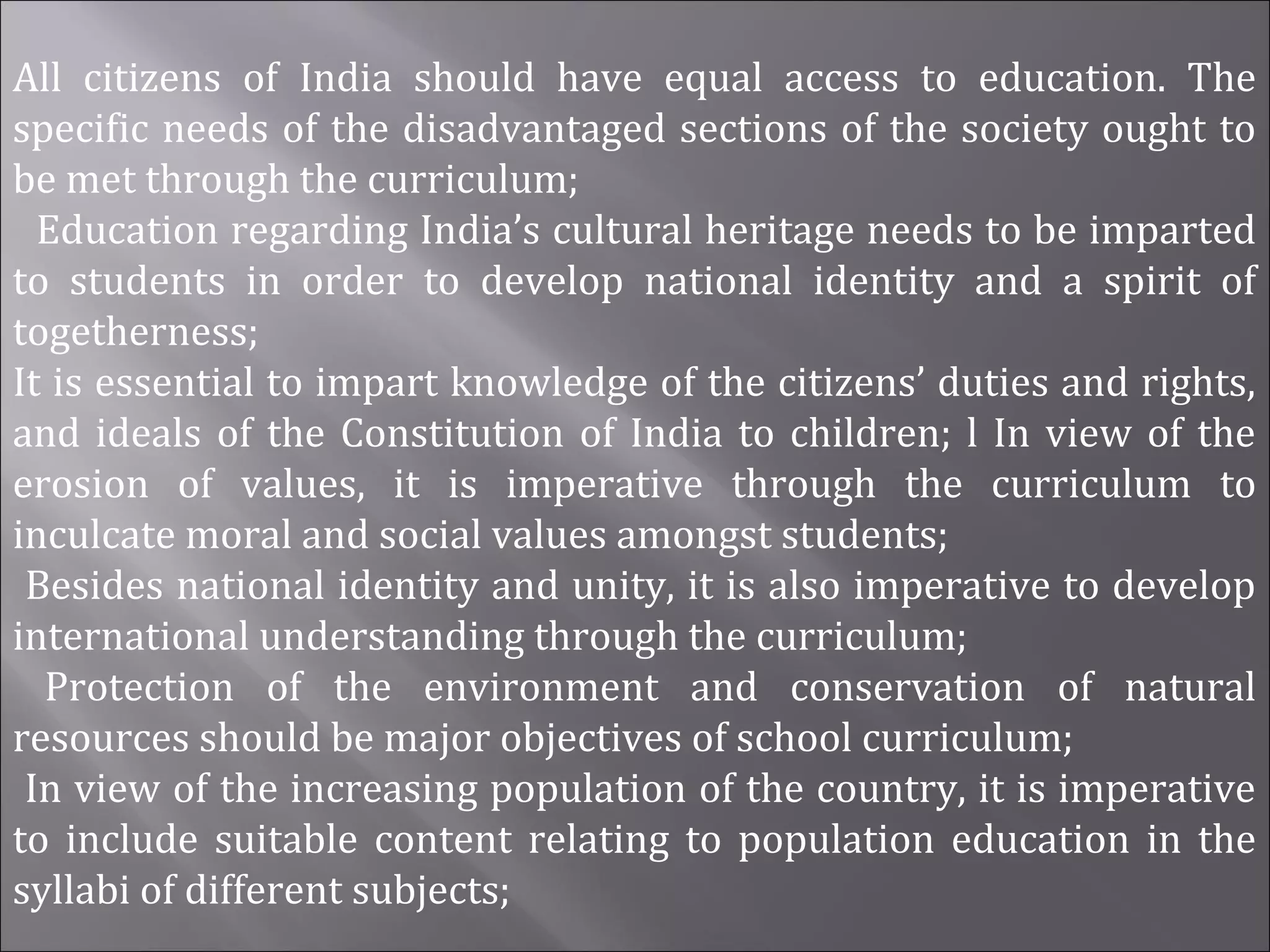 Contextualised curriculum | PPT