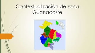 Contextualización de zona
Guanacaste
 