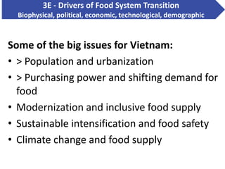 Contextualization nutrition food system and food safety issues in Vietnam