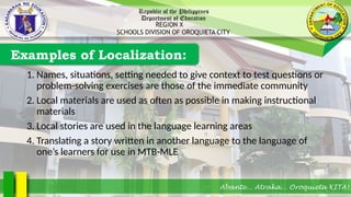 Contextualization and Localization of Learning Resource Materials and ...