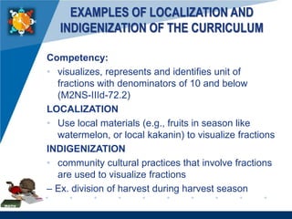 Localization And Indigenization Examples Contextualization in the Philippines | PDF