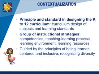 Contextualization in the Philippines | PDF