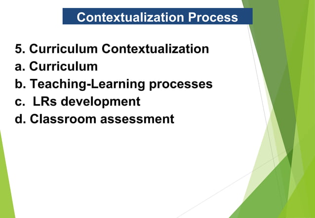 Contextualization presentation