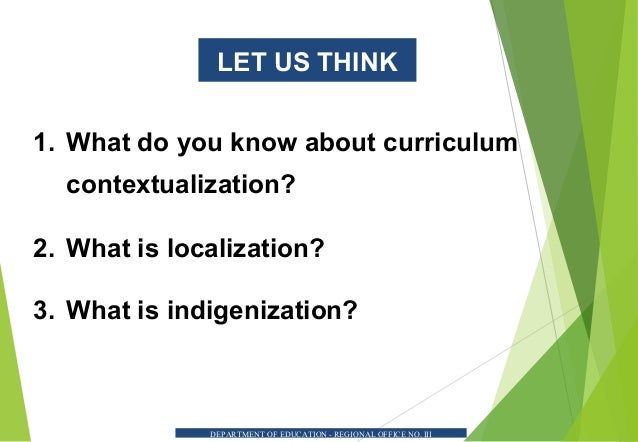 Contextualization presentation