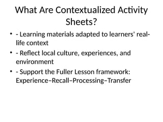 Contextualized_Activity_Sheets_Fuller_Lesson_Presentation.pptx