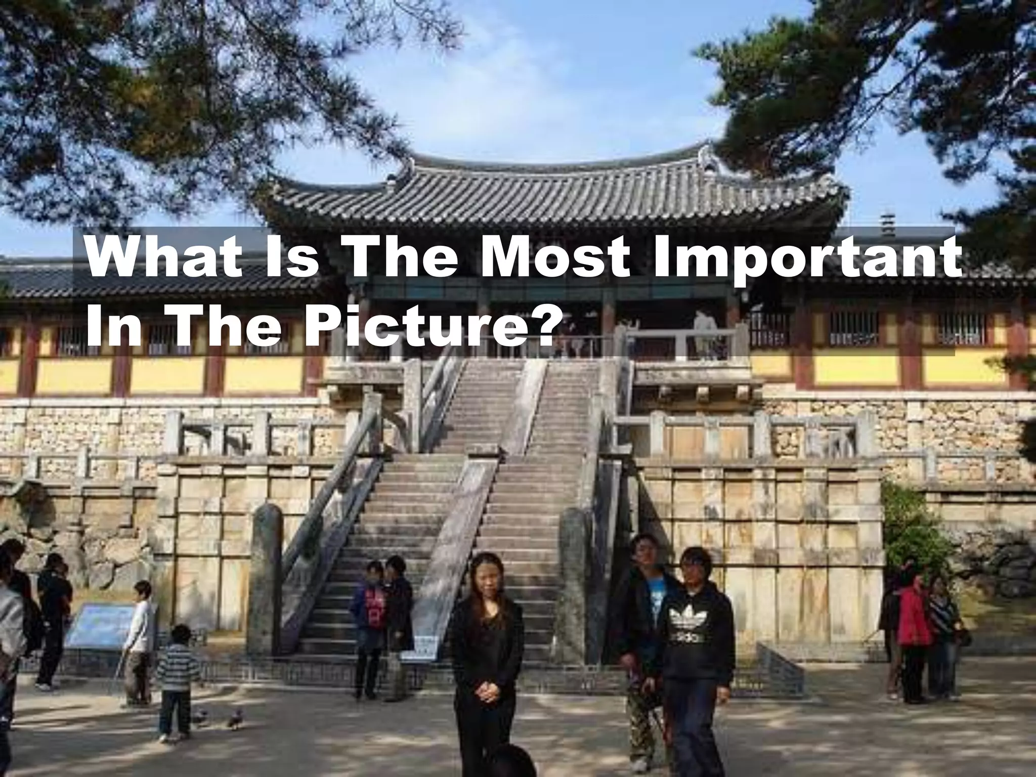 What Is The Most ImportantIn The Picture?