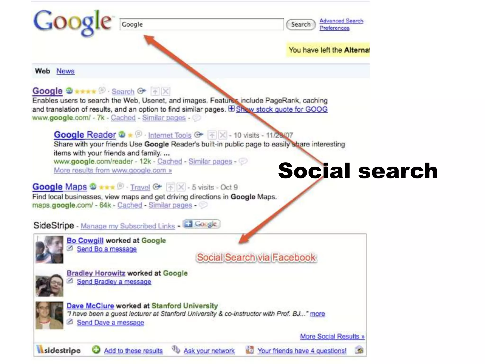 Social search
