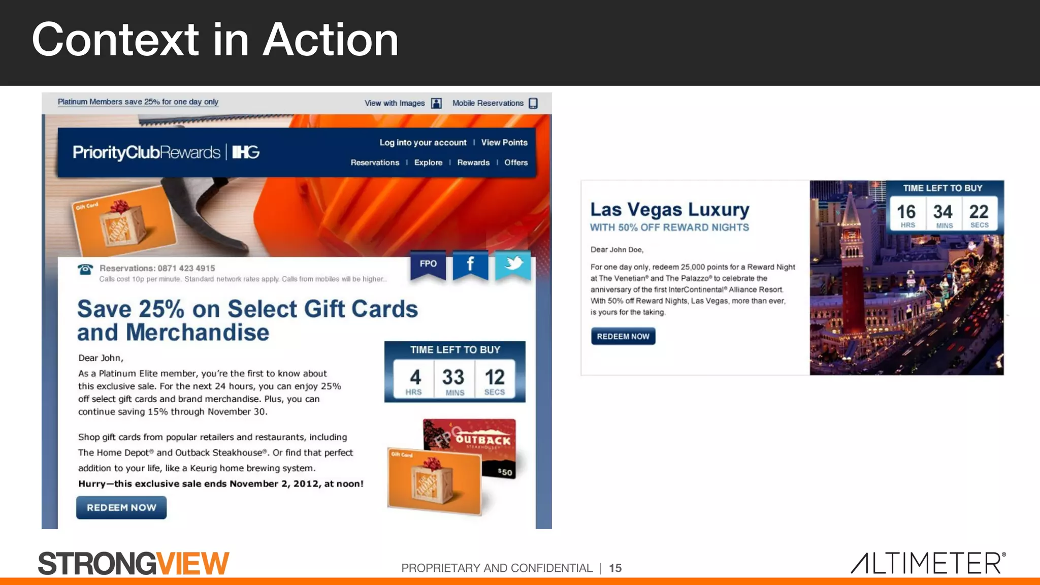 Context in Action
PROPRIETARY AND CONFIDENTIAL | 15
 