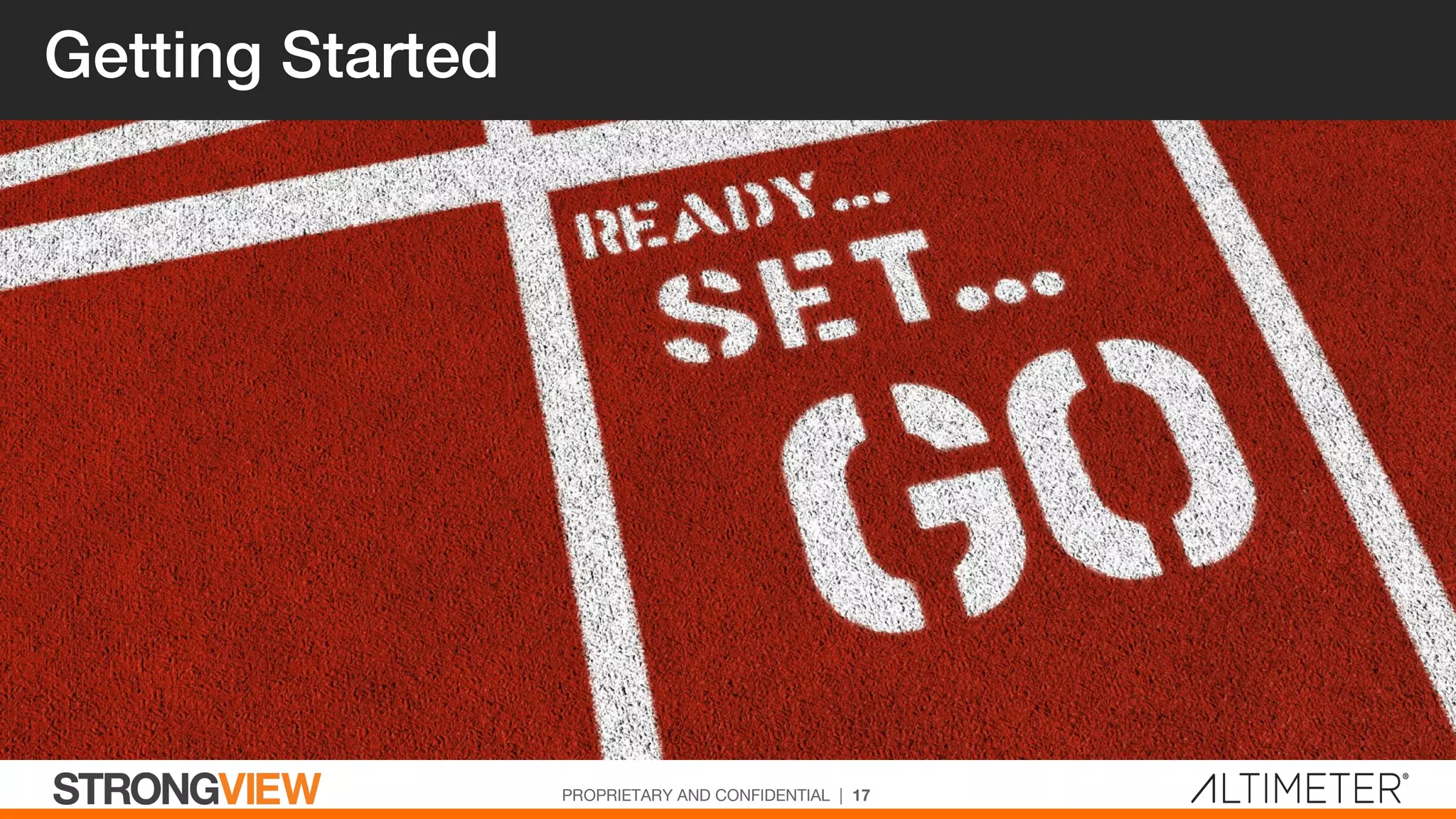 Getting Started
PROPRIETARY AND CONFIDENTIAL | 17
 