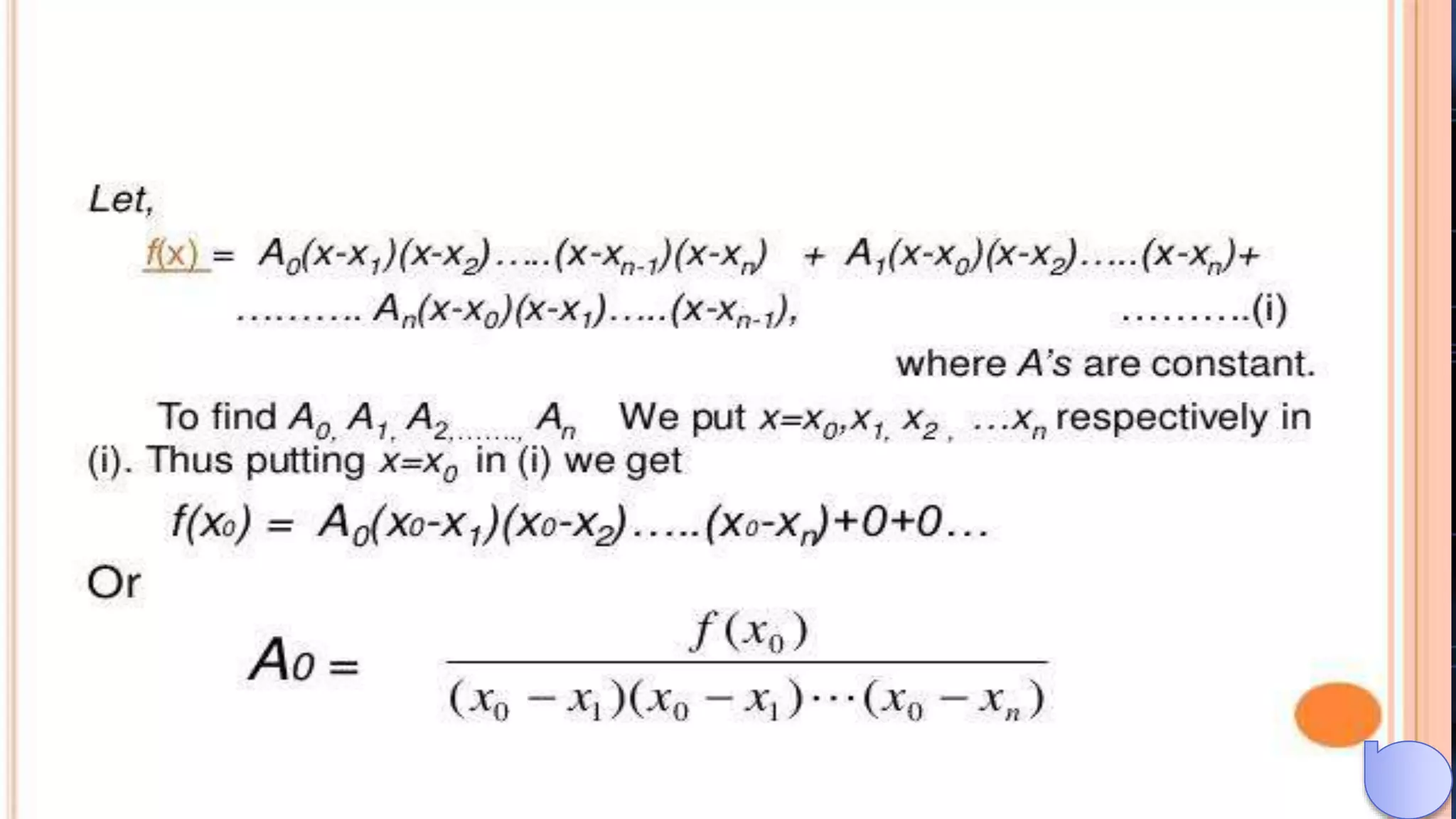 lagrange interpolation | PPTX