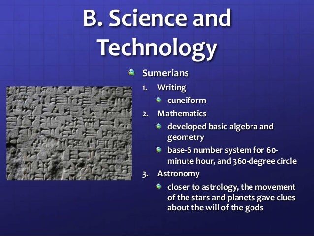 Contributions of Mesopotamia