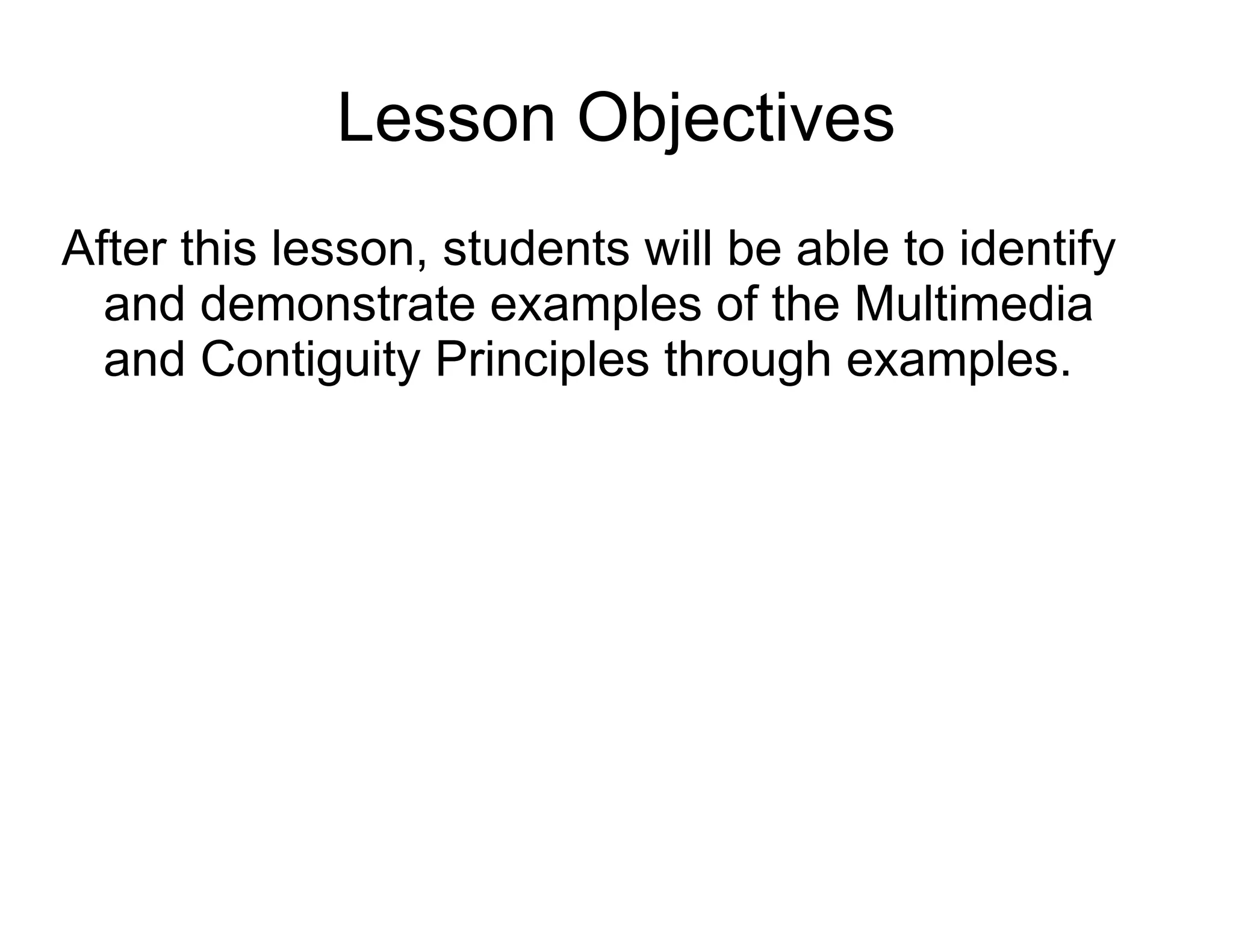 Contiguity Principle | PDF