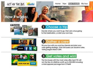 Contiki - "Get on the Bus" Facebook Contest