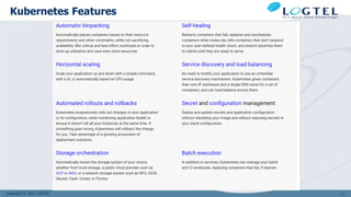 Copyright © 2011 LOGTEL
Kubernetes Features
111
 