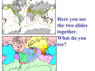 Here you see the two slides together.  What do you see? 